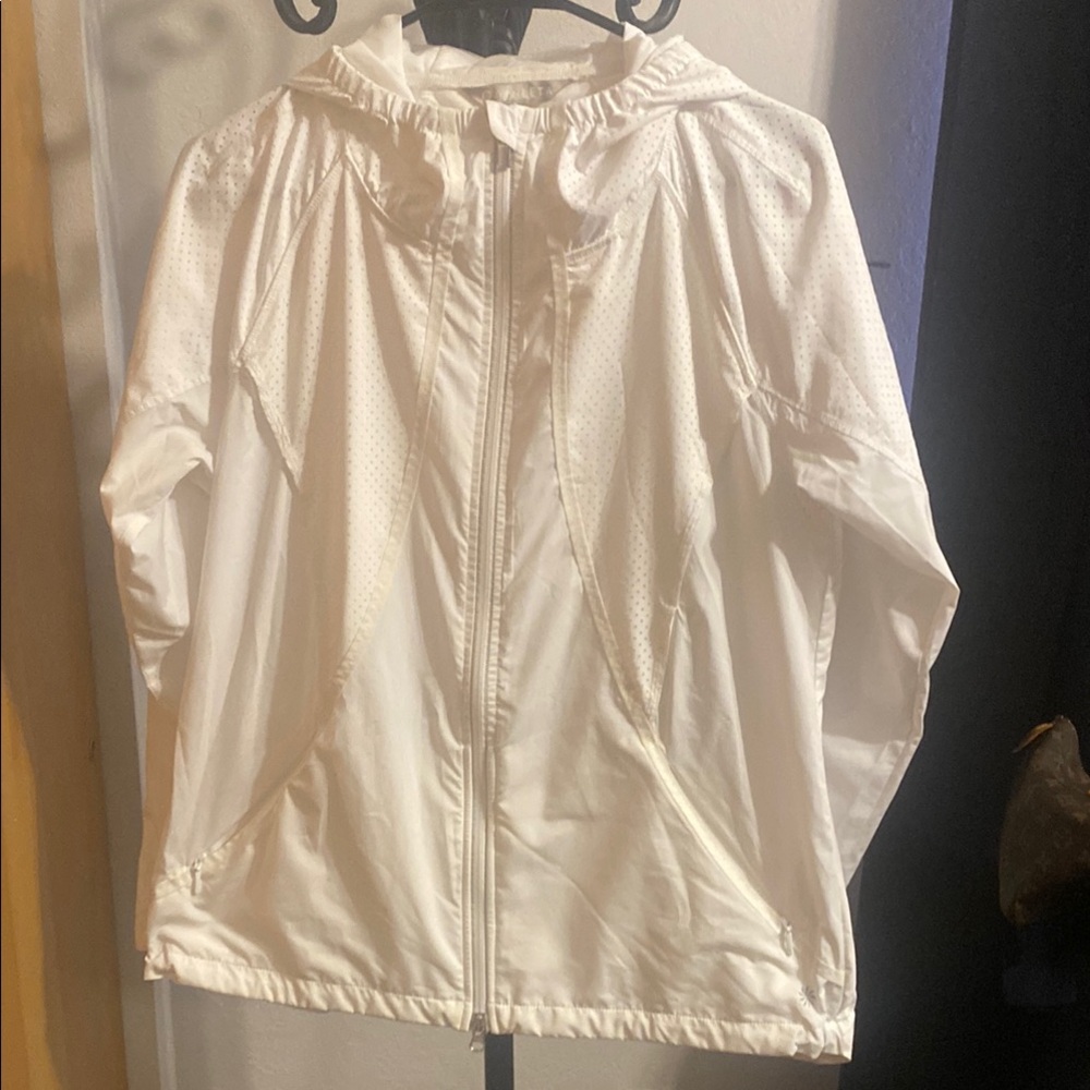 Athleta Women's White Hooded Jacket